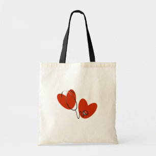 Harten en de T-shirts en de Giften van de Stethosc Tote Bag