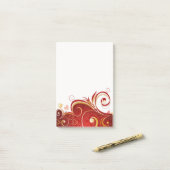 Harten en Krullen Post-it® Notes (Op bureau)