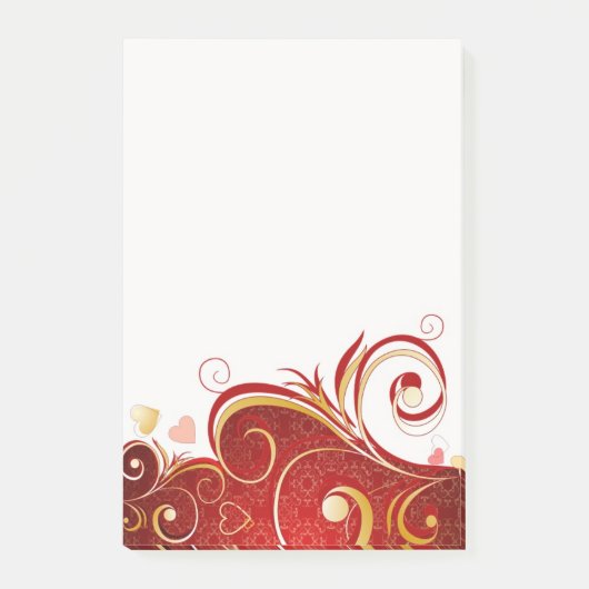 Harten en Krullen Post-it® Notes (Voorkant)