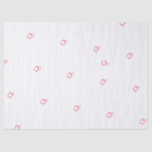 Harten en liefde Tissue Paper Tissuepapier (Voorkant)