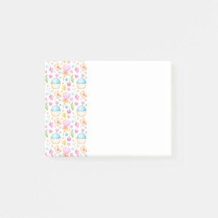 Harten en Muffins heerlijk Waterverf Patroon Post-it® Notes