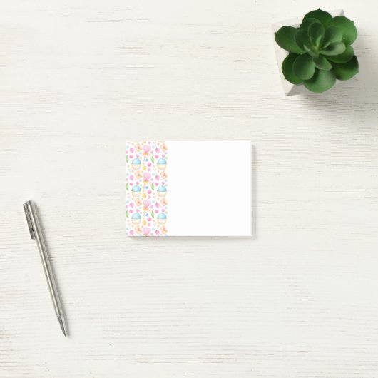 Harten en Muffins heerlijk Waterverf Patroon Post-it® Notes (Kantoor)