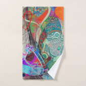 Harten en Paisley Bad Handdoek (Handdoek)