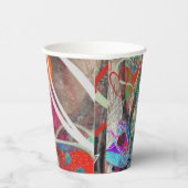 Harten en Paisley Papieren Bekers (Rechts)