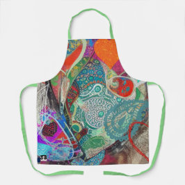 Harten en Paisley Schort