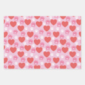 Harten en Paws Valentijnsdag inpakpapier (Voorkant 3)