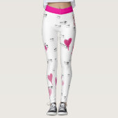 Harten en pijlen Leggings (Voorkant)