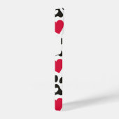 harten en poten print Telefoonhoes iPhone Hoesje (Rechterkant)