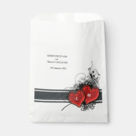 Harten en rollen bedankzakje