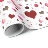 Harten en Rozen Cadeaupapier (Rol Hoek)