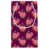 Harten en Rozen | Paarse Valentijnsdag ontdaan van Klein Cadeauzakje (Achterkant)