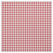 Harten en Rozen Red Check Gingham Fabric Stof (Swatch)