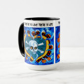 Harten en schedels mok (Voorkant links)