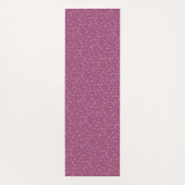 Harten en sproinkles roze gepersonaliseerd yogamat (Achterkant)