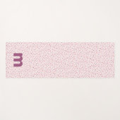 Harten en sproinkles roze gepersonaliseerd yogamat (Voorkant (horizontaal))