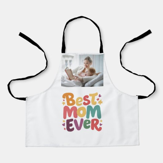 Harten en Sterren Beste Moeder Ooit Schort (Voorkant)