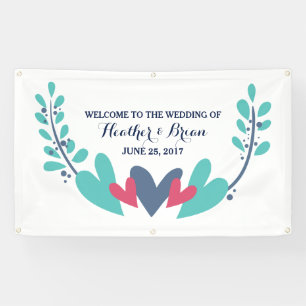 Harten en wijnstokken Banner