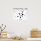 Harten en Zilver, Kaarten en cadeaubonnen Poster (Keuken)