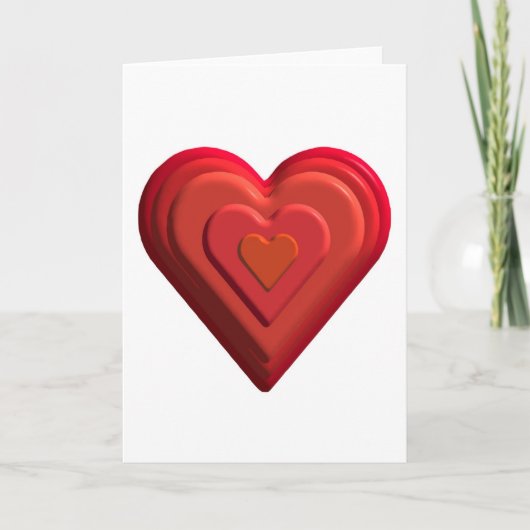 Harten Feestdagen Kaart (Voorkant)