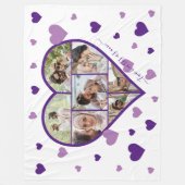 Harten foto's collage Fleece Blanket - horizontaal (Voorkant)