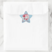 Harten gebonden met witte lintboog ster sticker (Tas)