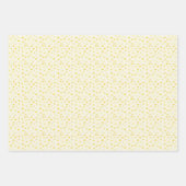 Harten-Geel Huwelijk-Moederdag-Valentijn Inpakpapier Vel (Voorkant)