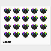 Harten gloed met Pride Gay Wedding Heart Sticker (Vel)