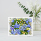 HARTEN & HYDRANGES ~ BRIEFKAART (Staand voorkant)