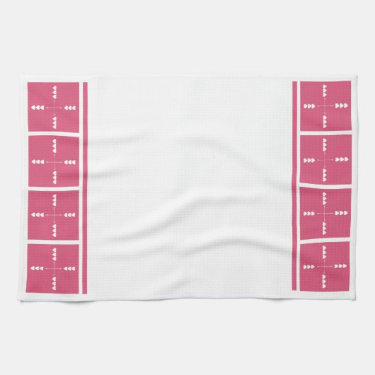 Harten in alle richtingen theedoek (Horizontaal)