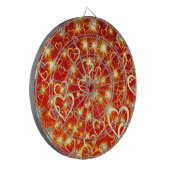 Harten in brand dartbord (Voorkant Links)