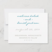 Harten in de zand "Save the Date" Save The Date (Achterkant)