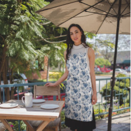 Harten in Delfts Blauw Schort