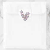 Harten in een hart sticker (Tas)