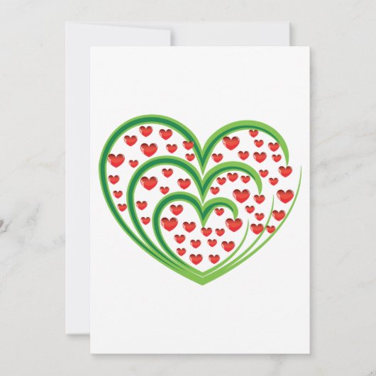 Harten in harten kaart (Voorkant)