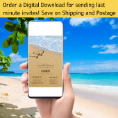 Harten in het Zand Zomer Strand Bruidsdouche Kaart