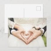 Harten in Onze Handen Trouwen Briefkaart (Voorkant / Achterkant)