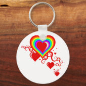 harten kronkelen. regenkom. sleutelhanger (Voorkant)