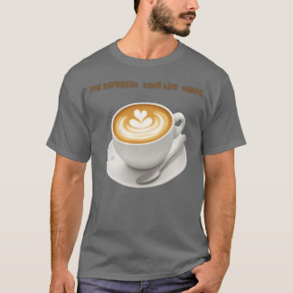 Harten Latte Art Koffie Design jongen T-shirt