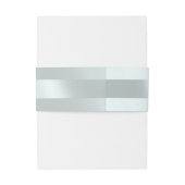 Harten & Lint - Zilver/Zilver Uitnodigingen Wikkel (Achterkant Voorbeeld)