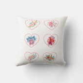 Harten met bloemen kussen (Achterkant)