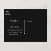 Harten metson pot & Baby's Breath rustieke bewaar  Aankondigingskaart (Achterkant)