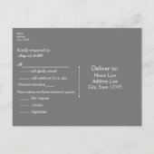 Harten metson pot & Baby's Breath Rustische Huweli Uitnodiging Briefkaart (Achterkant)