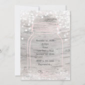 Harten metson pot & lichten berkenhout bruiloft kaart (Achterkant)