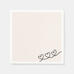 Harten - Minimalistische servetten