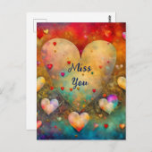   harten missen je briefkaart (Voorkant / Achterkant)