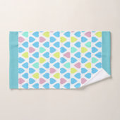 Harten multicolor bad handdoek (Handdoek)