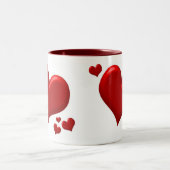 Harten - ONE Tweekleurige Koffiemok (Center)