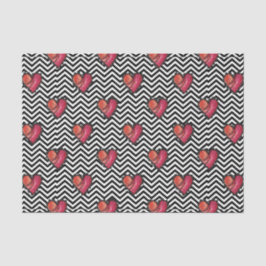 Harten (ontwerp 38 rode serie) tissuepapier