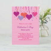 Harten op de Uitnodiging van de Valentijnsdag van  (Staand voorkant)