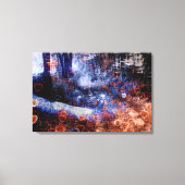 Harten op de weg Stretched Canvas Print (Voorkant)